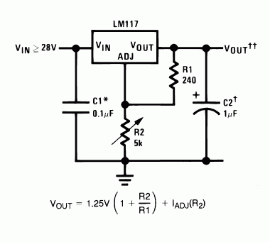 Voltage Regulators LM7812 and LM317